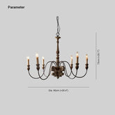 Six-Light Design Classic Decorative Vintage Chandelier - Clowas